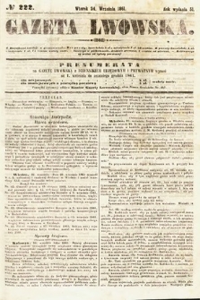 Gazeta Lwowska. 1861, nr 222