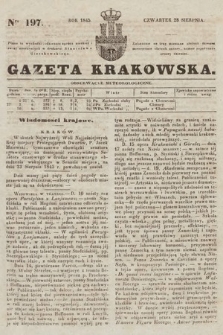 Gazeta Krakowska. 1845, nr 197