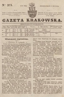 Gazeta Krakowska. 1845, nr 275