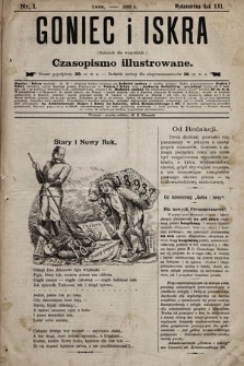 Goniec i Iskra : dziennik dla wszystkich : czasopismo illustrowane. 1893, nr 1
