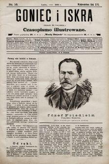 Goniec i Iskra : dziennik dla wszystkich : czasopismo illustrowane. 1893, nr 16