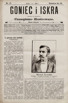 Goniec i Iskra : dziennik dla wszystkich : czasopismo illustrowane. 1893, nr 17