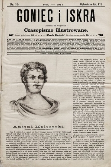 Goniec i Iskra : dziennik dla wszystkich : czasopismo illustrowane. 1893, nr 19