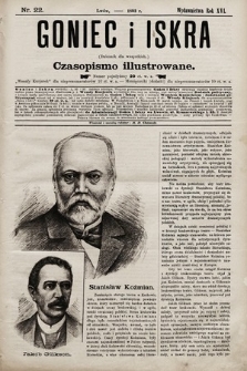 Goniec i Iskra : dziennik dla wszystkich : czasopismo illustrowane. 1893, nr 22