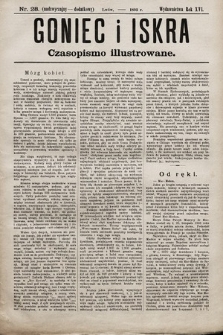 Goniec i Iskra : czasopismo illustrowane. 1893, nr 28