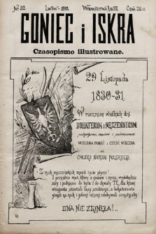 Goniec i Iskra : czasopismo illustrowane. 1893, nr 32
