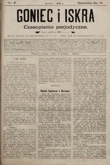 Goniec i Iskra : czasopismo perjodyczne. 1896, nr 8