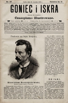 Goniec i Iskra : dziennik dla wszystkich : czasopismo illustrowane. 1892, nr 27