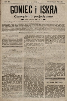 Goniec i Iskra : czasopismo perjodyczne. 1896, nr 17