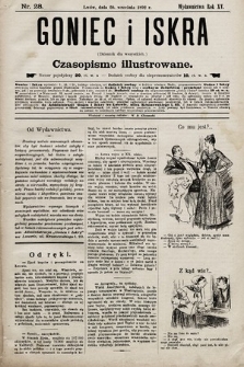 Goniec i Iskra : dziennik dla wszystkich : czasopismo illustrowane. 1892, nr 28