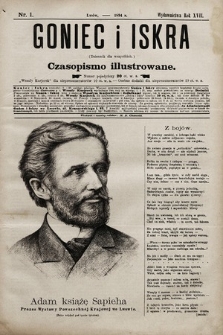 Goniec i Iskra : dziennik dla wszystkich : czasopismo illustrowane. 1894, nr 1