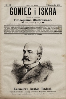 Goniec i Iskra : dziennik dla wszystkich : czasopismo illustrowane. 1894, nr 10