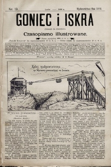 Goniec i Iskra : dziennik dla wszystkich : czasopismo illustrowane. 1894, nr 13