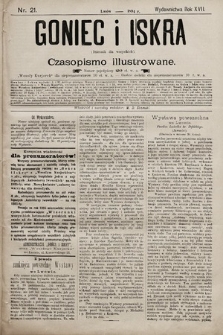 Goniec i Iskra : dziennik dla wszystkich : czasopismo illustrowane. 1894, nr 21