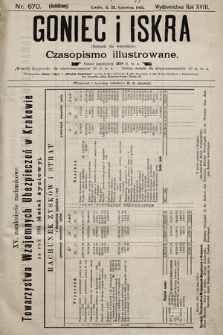Goniec i Iskra : dziennik dla wszystkich : czasopismo illustrowane. 1895, nr 670