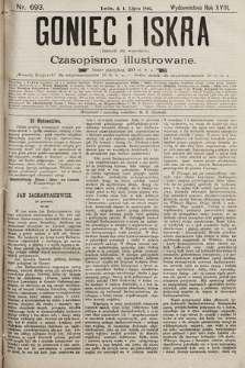 Goniec i Iskra : dziennik dla wszystkich : czasopismo illustrowane. 1895, nr 693