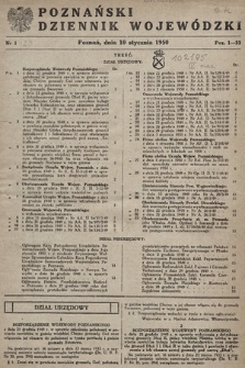 Poznański Dziennik Wojewódzki. 1950, nr 1