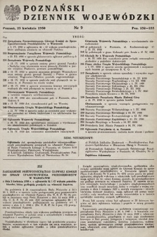 Poznański Dziennik Wojewódzki. 1950, nr 9