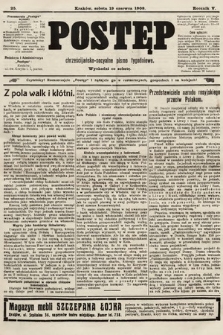 Postęp : chrześcijańsko-socyalne pismo tygodniowe. 1909, nr 25