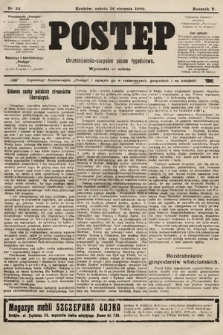 Postęp : chrześcijańsko-socyalne pismo tygodniowe. 1909, nr 33