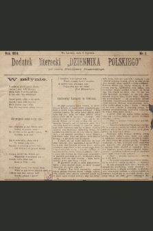 Dodatek Literacki „Dziennika Polskiego”. 1894, nr 1