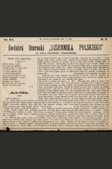Dodatek Literacki „Dziennika Polskiego”. 1894, nr 19