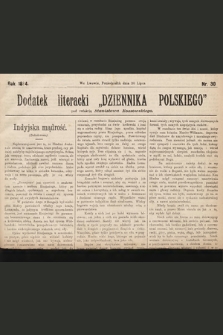 Dodatek Literacki „Dziennika Polskiego”. 1894, nr 30