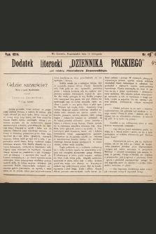Dodatek Literacki „Dziennika Polskiego”. 1894, nr 45