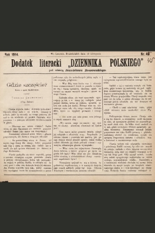 Dodatek Literacki „Dziennika Polskiego”. 1894, nr 46