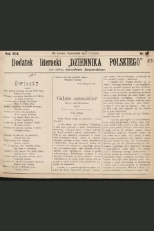 Dodatek Literacki „Dziennika Polskiego”. 1894, nr 48