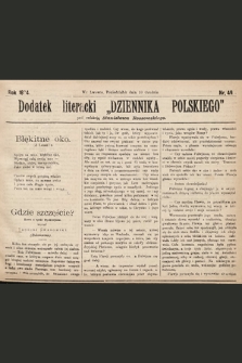 Dodatek Literacki „Dziennika Polskiego”. 1894, nr 49