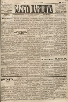 Gazeta Narodowa. 1892, nr 14