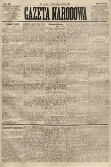 Gazeta Narodowa. 1892, nr 43