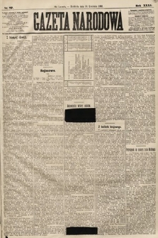 Gazeta Narodowa. 1892, nr 87