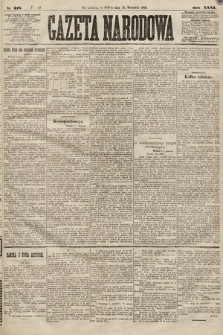Gazeta Narodowa. 1892, nr 218