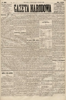 Gazeta Narodowa. 1892, nr 222