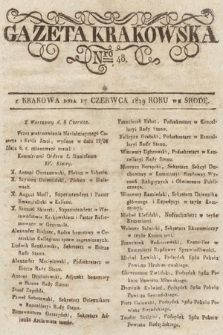 Gazeta Krakowska. 1829, nr 48
