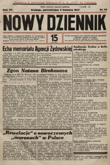 Nowy Dziennik. 1937, nr 93