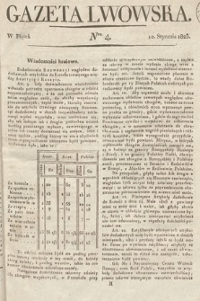Gazeta Lwowska. 1823, nr 4