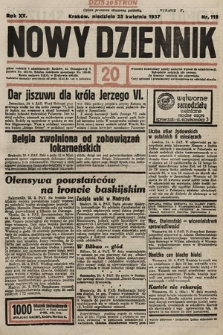 Nowy Dziennik. 1937, nr 113