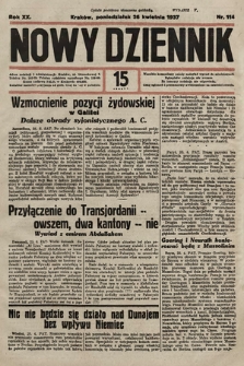 Nowy Dziennik. 1937, nr 114