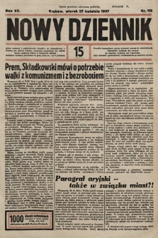 Nowy Dziennik. 1937, nr 115