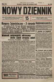 Nowy Dziennik. 1937, nr 116