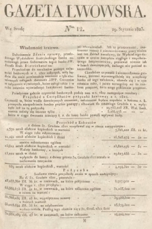 Gazeta Lwowska. 1823, nr 12