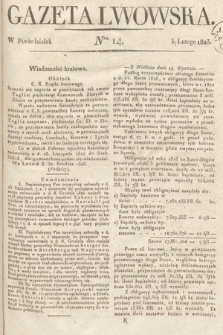 Gazeta Lwowska. 1823, nr 14