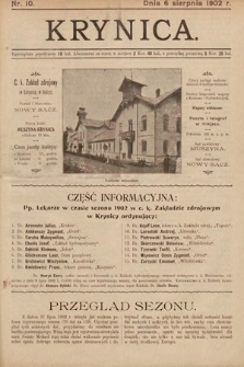 Krynica. 1902, nr 10