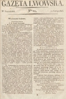 Gazeta Lwowska. 1823, nr 20