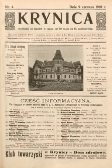 Krynica. 1910, nr 4
