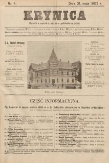 Krynica. 1903, nr 4