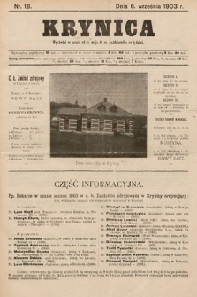 Krynica. 1903, nr 18